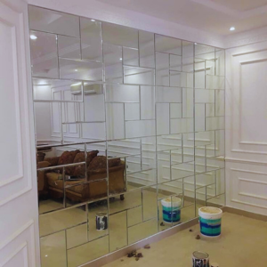 Rectangle Mirror Wall Design